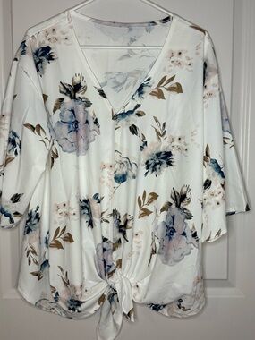 Woman’s blouse floral print.